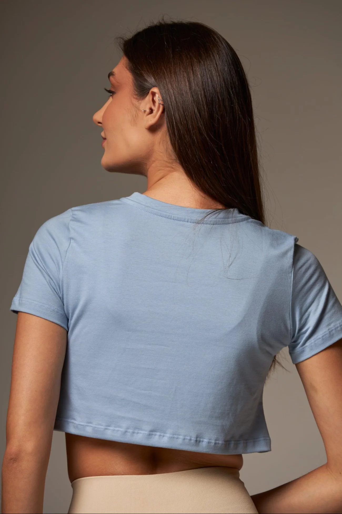 Cropped Essential Light Blue - Image 3