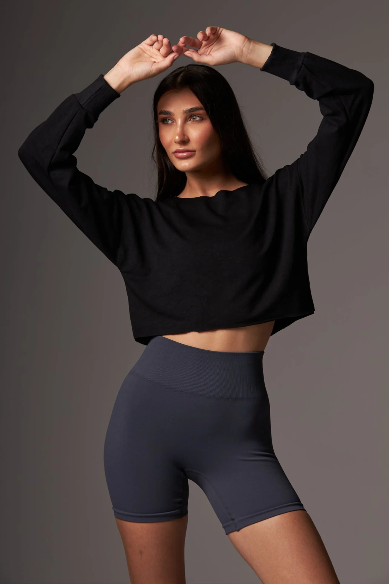 Cropped Over Moletom Black - Image 4
