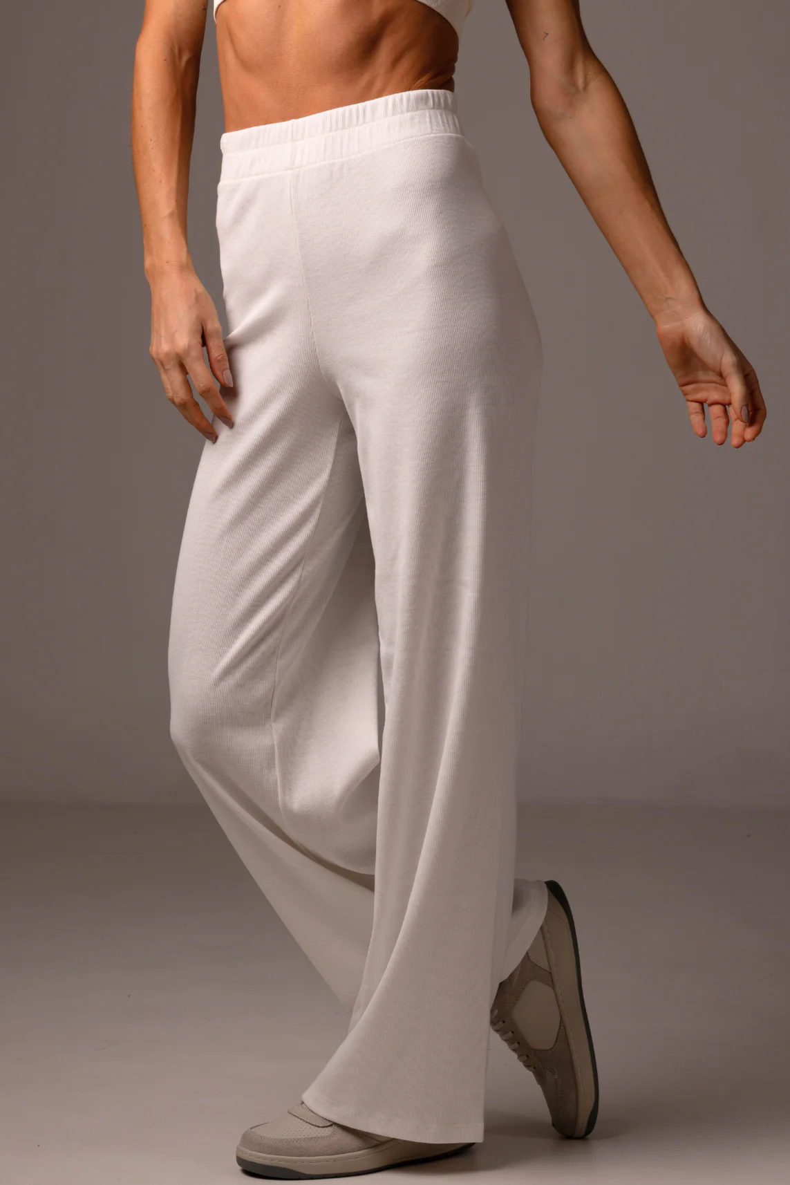 Hight Waist Wide Leg White - Image 3