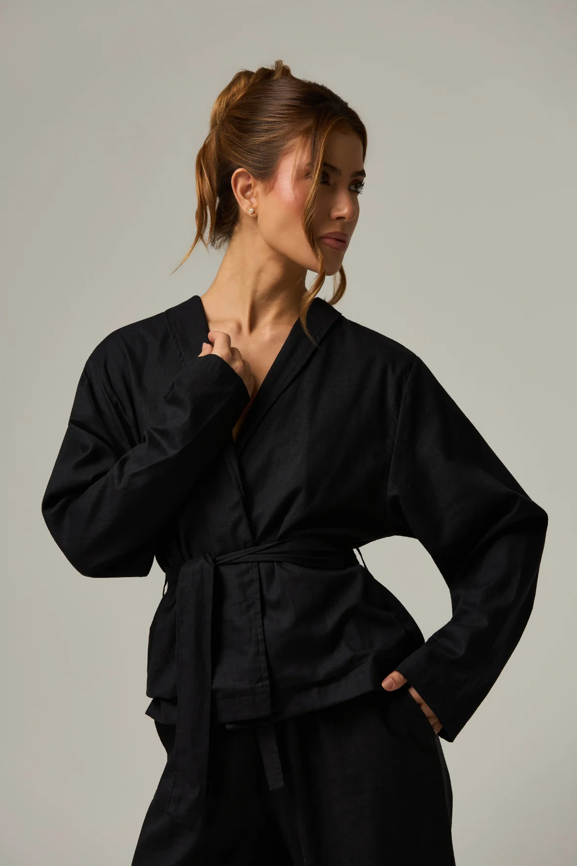 Kimono Linho Black - Image 2