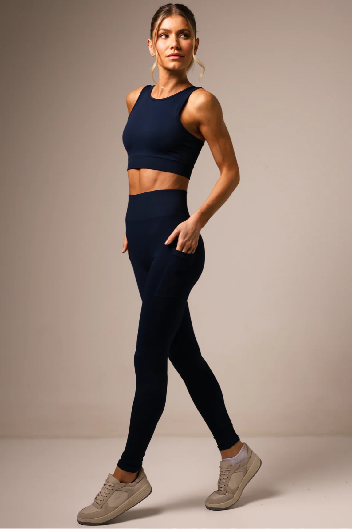 Legging Jockey Seamless Azul Marinho