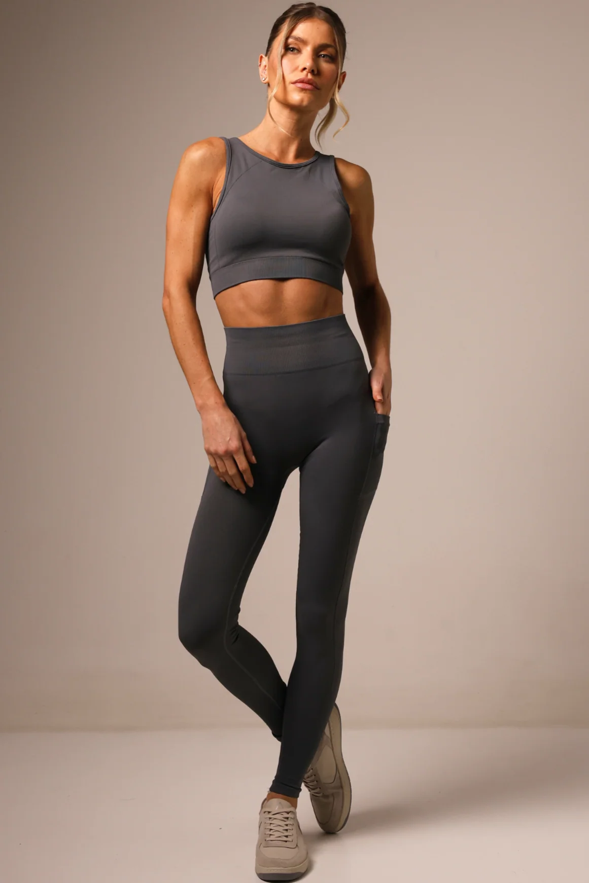 Legging Jockey Seamless Rhodium