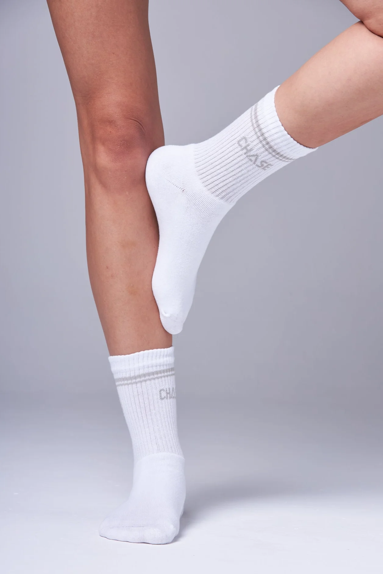 Meia Chase Classic White&Gray - Image 2