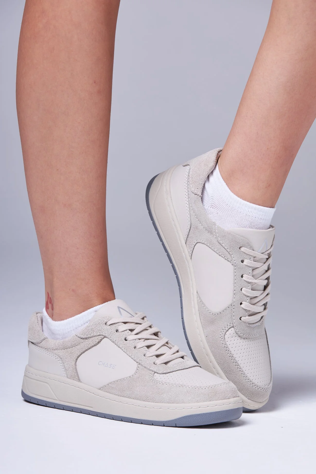 Meia Chase Low White - Image 3