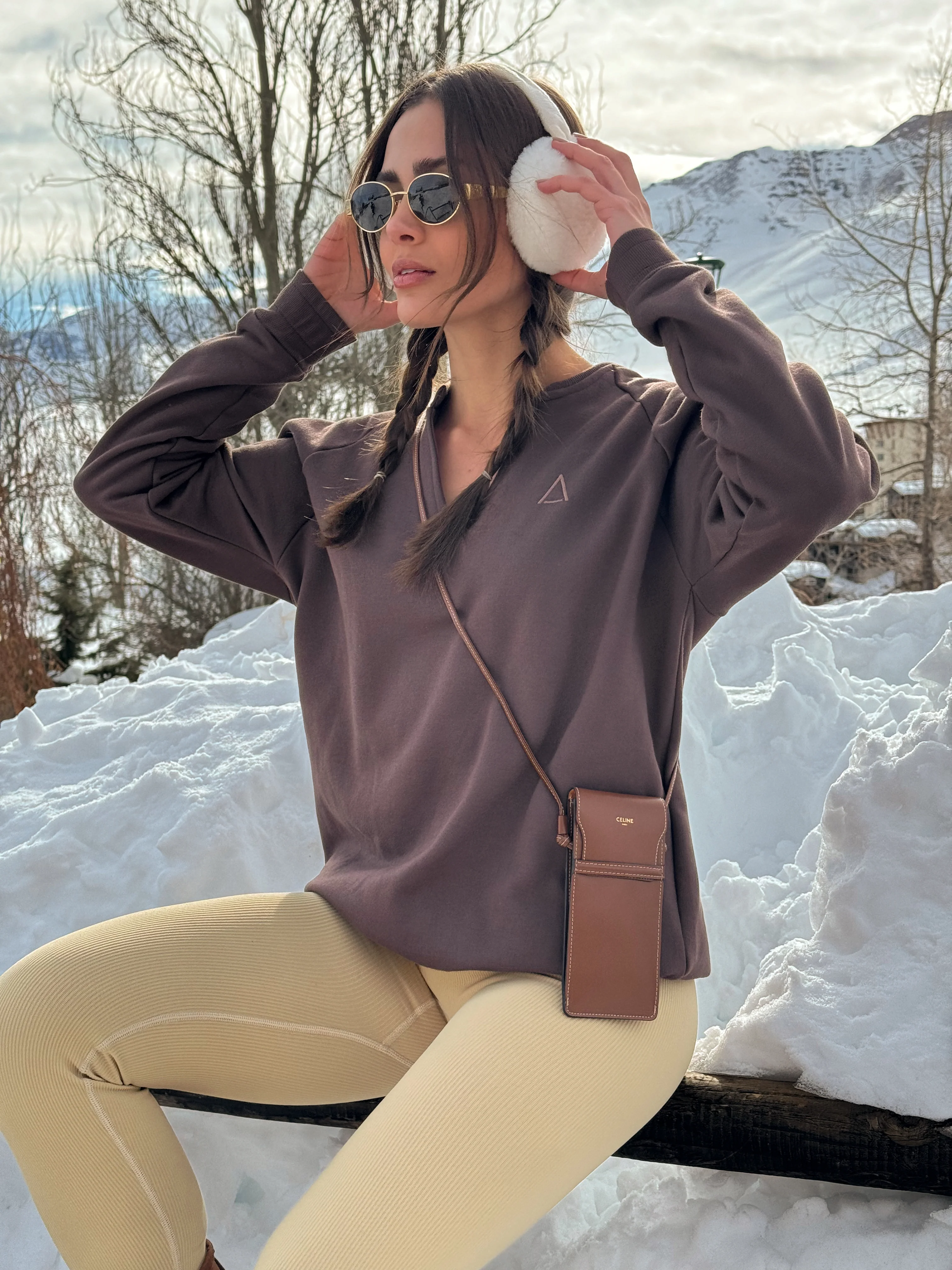 Blusa Moletom Gentle Dark Brown - Image 6