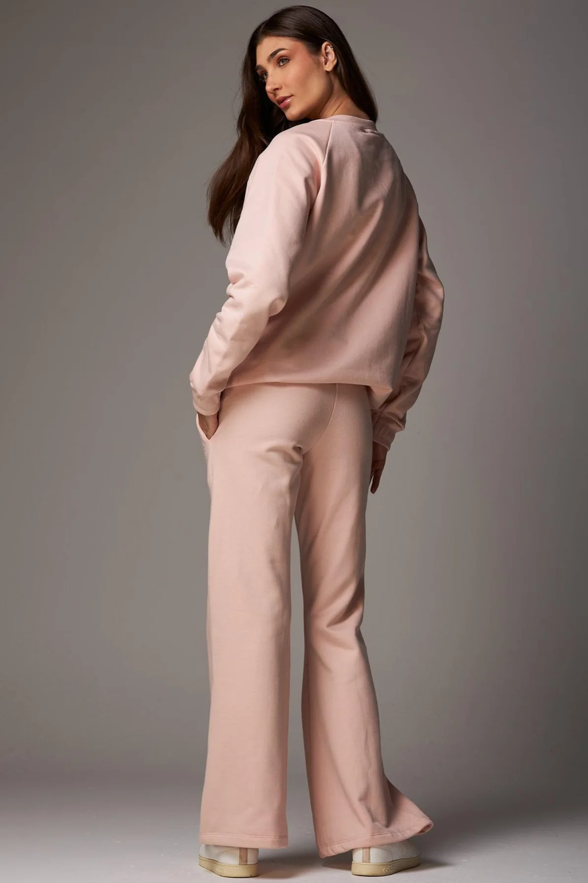 Calça Moletom Straight Flare Light Pink - Image 4