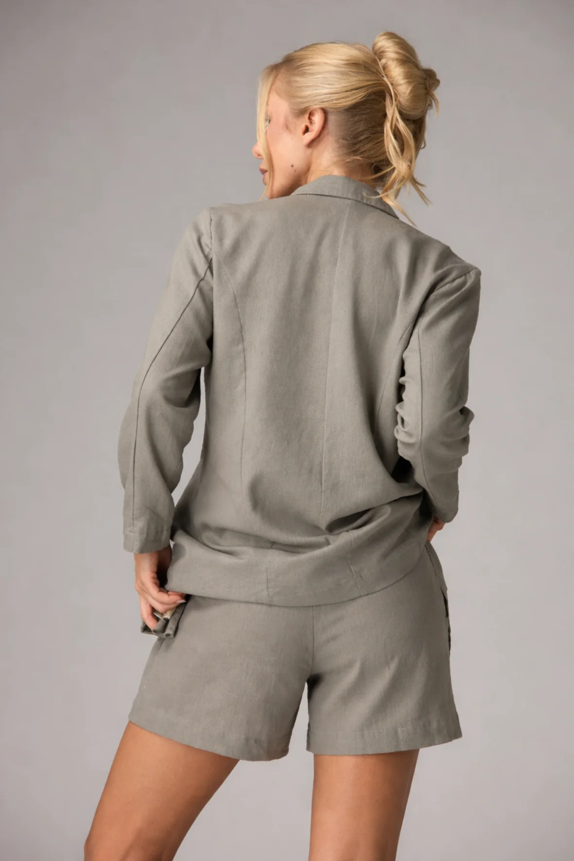 Shorts Wide Linho Rattan - Image 5