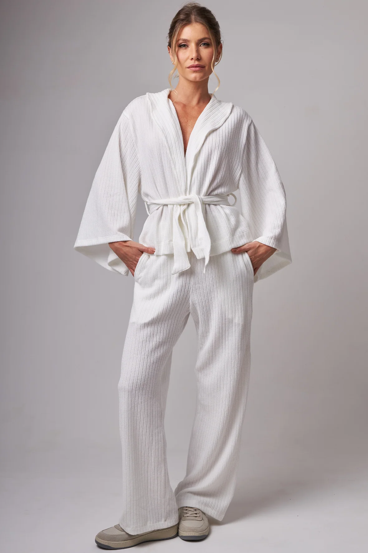 Wide Leg Light Tricot White - Image 2