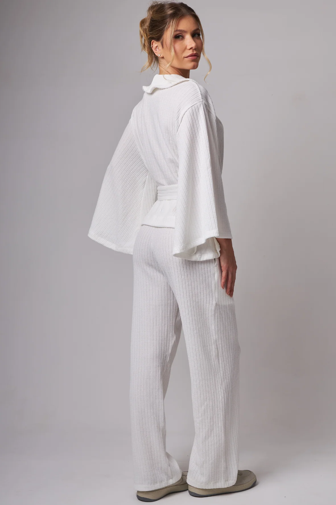 Wide Leg Light Tricot White - Image 4