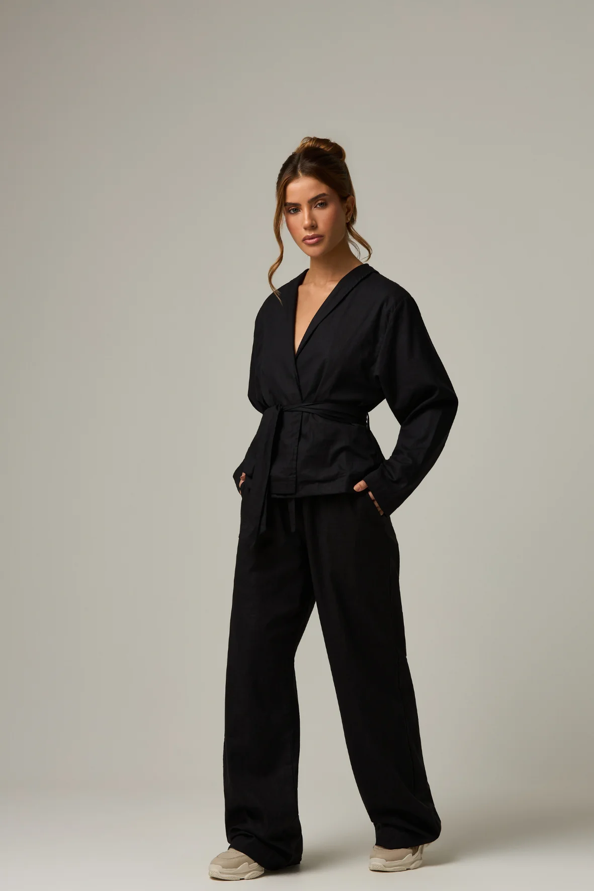 Wide leg Linho Black - Image 2